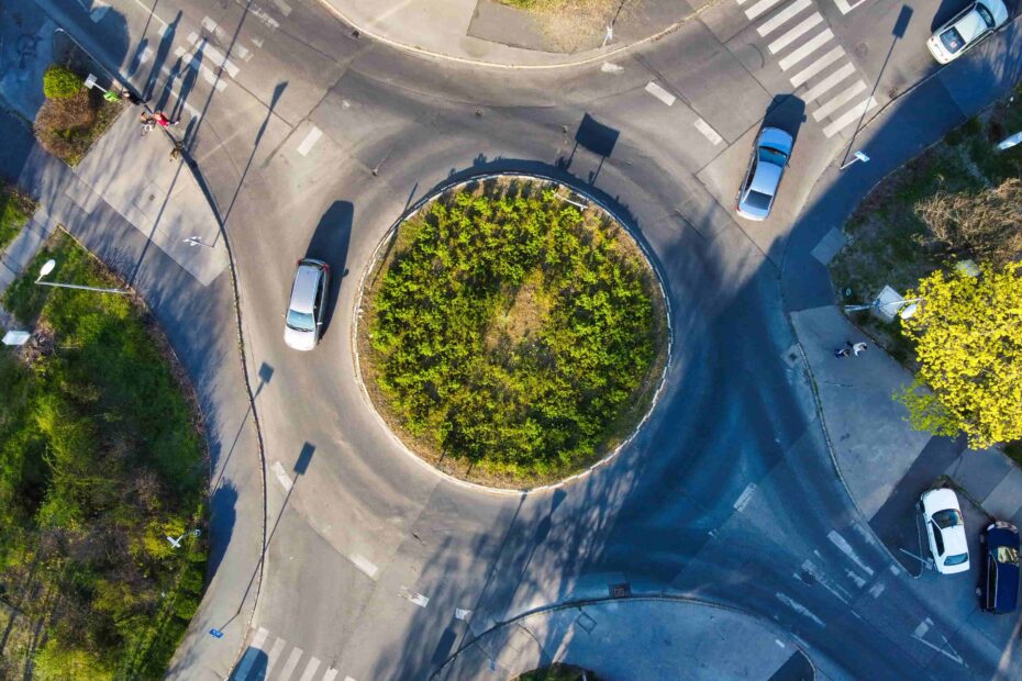 Roundabouts are an efficient way of traveling through an intersection over traditional traffic lights.